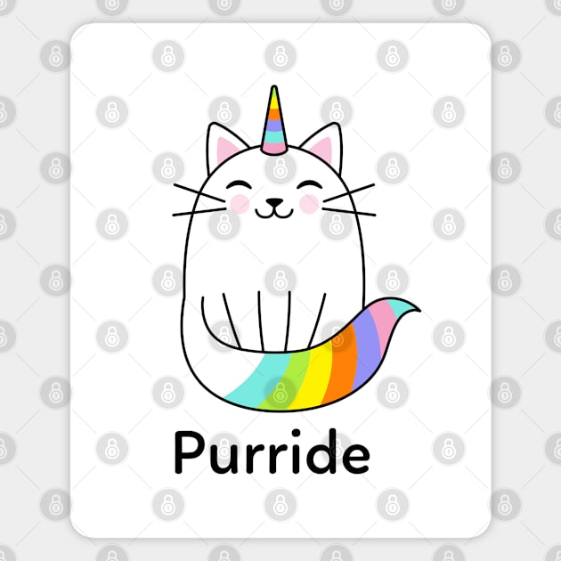 Purride - Cat Pride Magnet by cheesefries